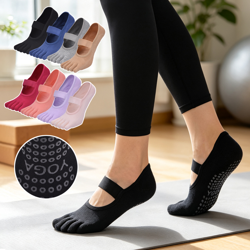 Ladies Five Toe Anti Slip Pila - Yoga Mat ulasan dan harga