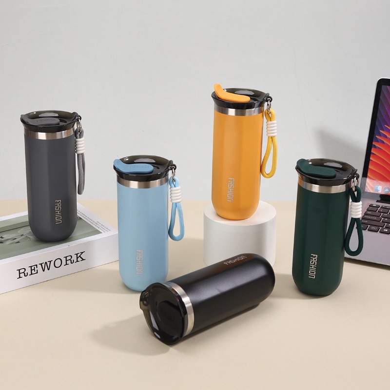 Simple Handheld Coffee Tumbler - Sports Water Bottle Insulated ulasan dan harga