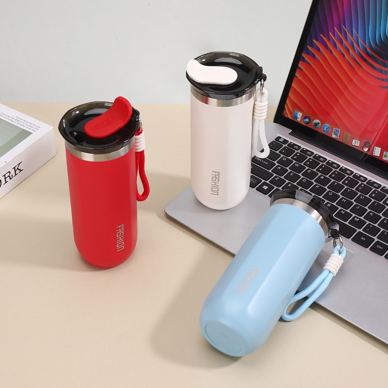 Simple Handheld Coffee Tumbler - Sports Water Bottle Insulated ulasan dan harga