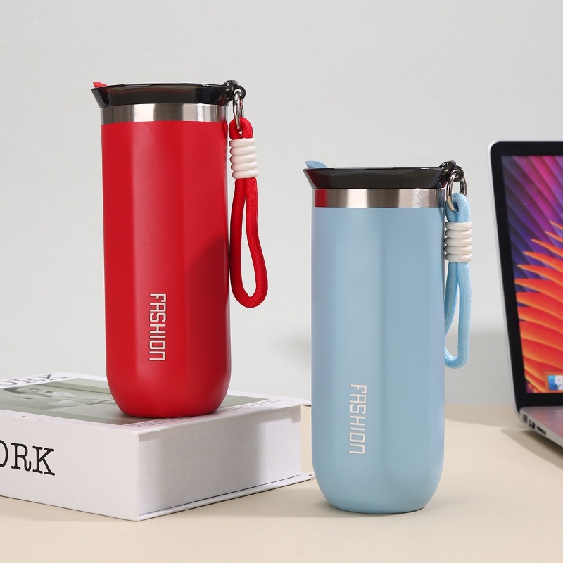 Simple Handheld Coffee Tumbler - Sports Water Bottle Insulated ulasan dan harga
