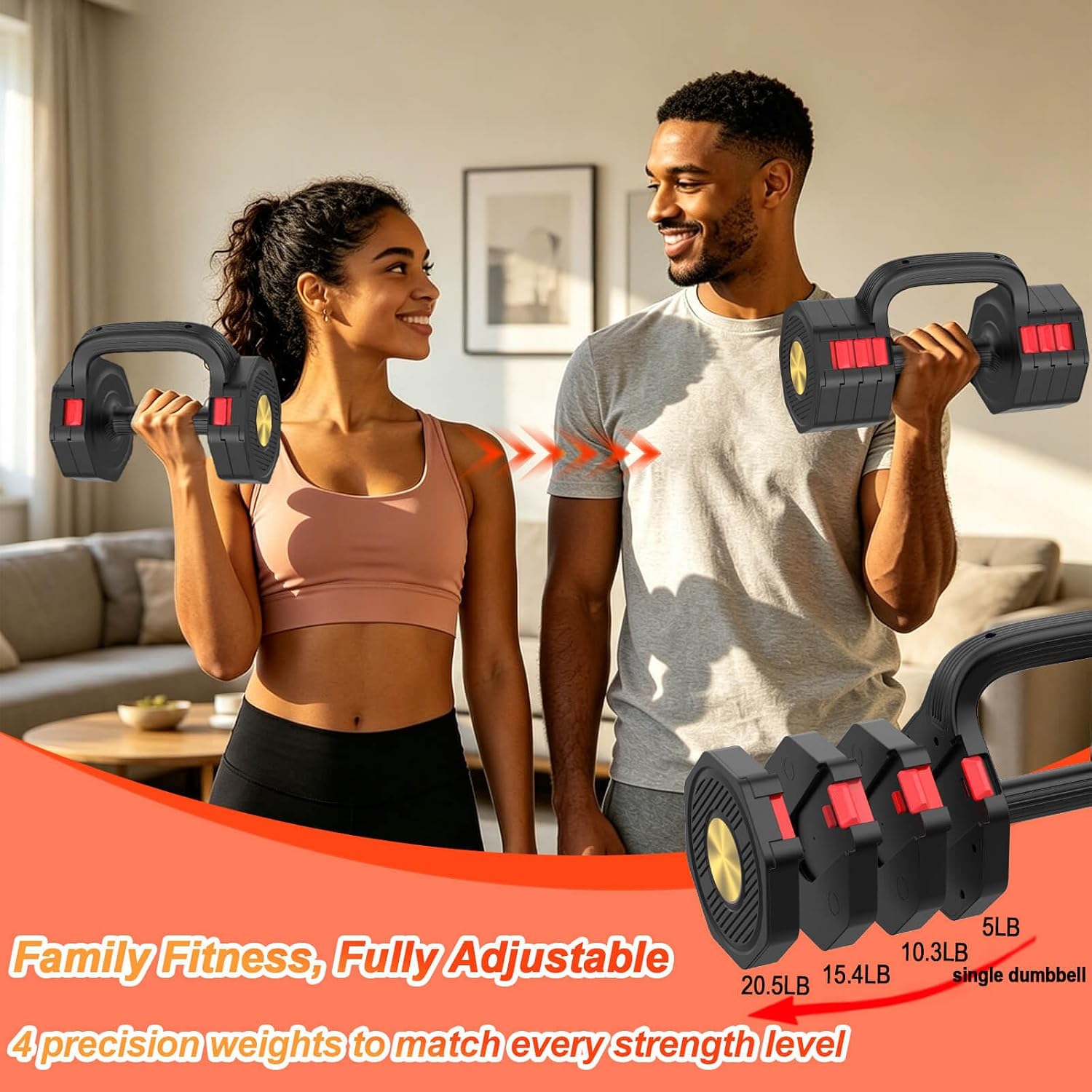Adjustable Dumbbell Set 5-20.5 - Dumbbell Set ulasan dan harga